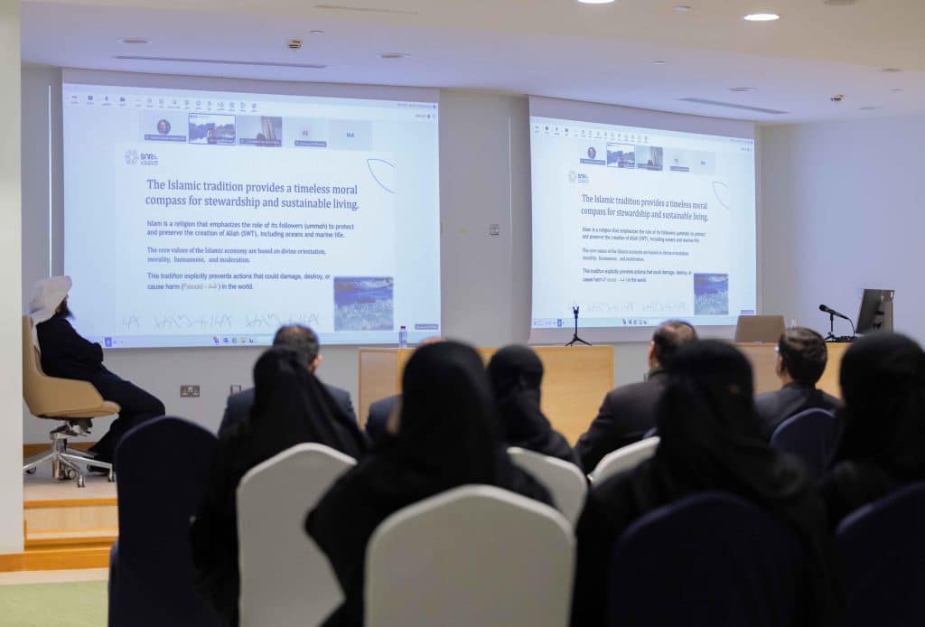 حضور أكاديمي في الجلسات العلمية للمؤتمر الدولي الثاني بجامعة القصيم حول الاستدامة.
