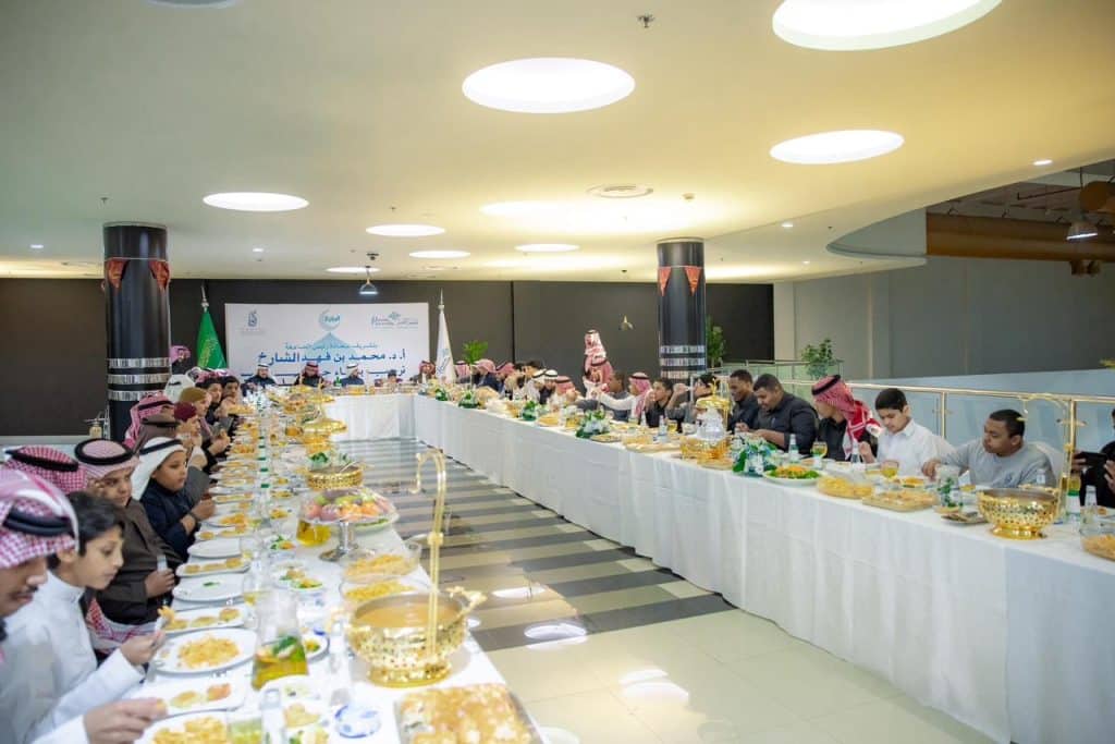 Ramadan Iftar for members and employees of Qassim University, reflecting the spirit of the Saudi community.