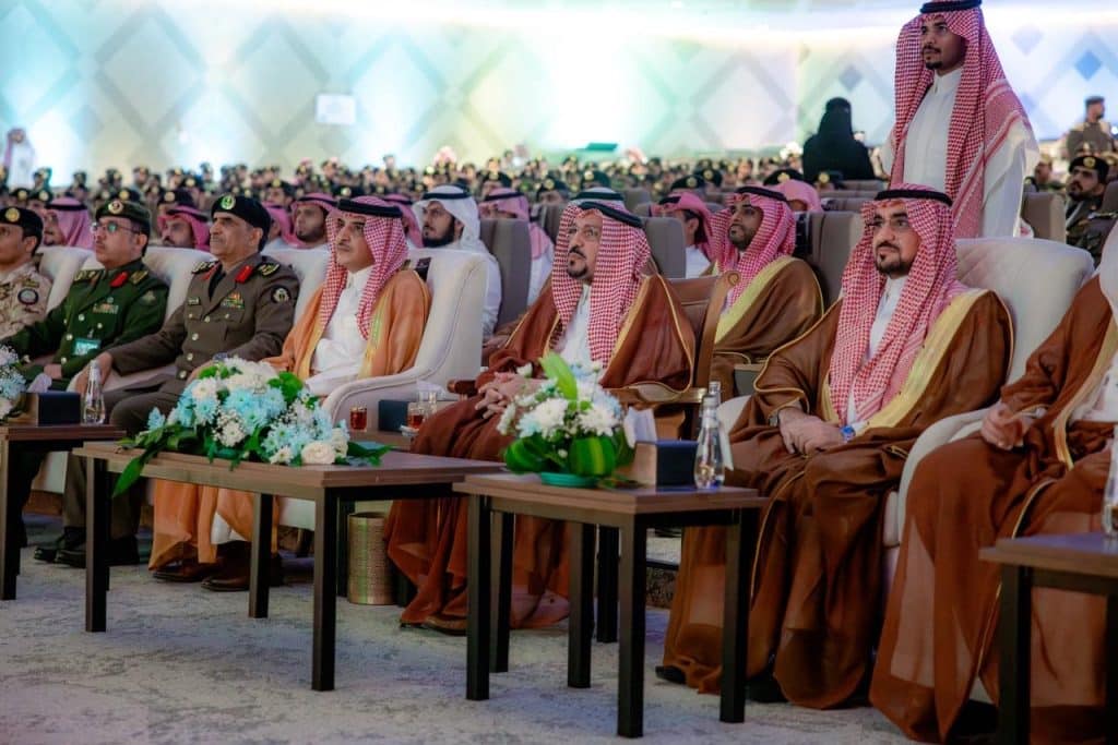 Academic presence at the National Symposium for Crowd Management at Qassim University, under the patronage of the region's prince.